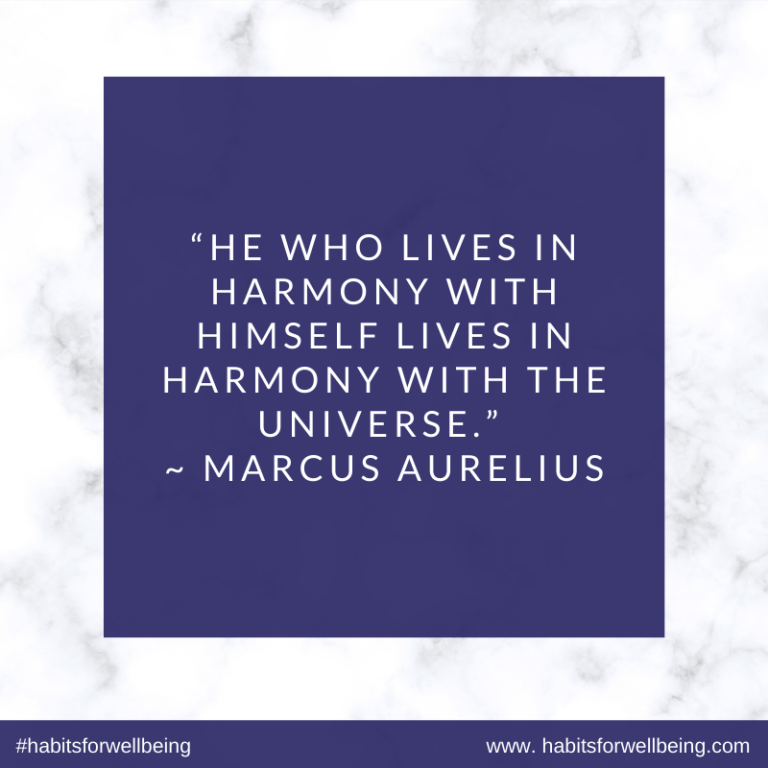 “He who lives in harmony with himself lives in harmony with the ...